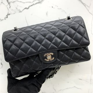 CAVIAR SKIN 25CM MEDIUM DOUBLE FLAP SHW NO 21 W/CARD