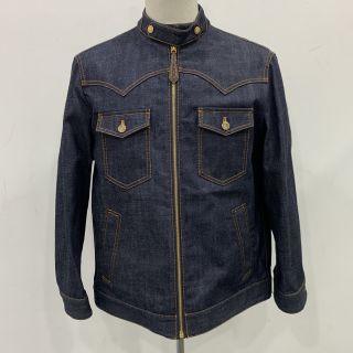 1ABBOS INDIGO BLUE DENIM JACKET SIZE 38