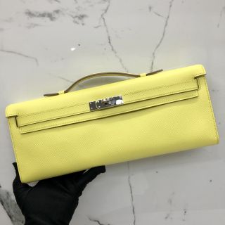 Hermes Kelly Cut Clutch in Epsom, R Stamp