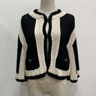 2022 KNITTED BLACK/IVORY P72002 #38