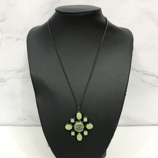 Chanel Cocomark Jade Stone Necklace