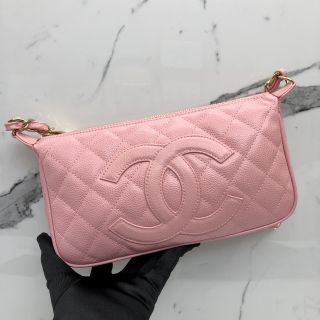 Chanel No.9 Hobo Chain Bag in Caviar Skin