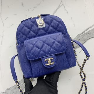 Chanel Chain Backpack in Caviar Skin