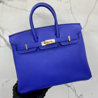 Hermes Bag Birkin 25 Electric Blue, C Stamp