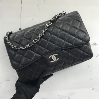 Chanel No.12 Jumbo Single Flap in Caviar Skin