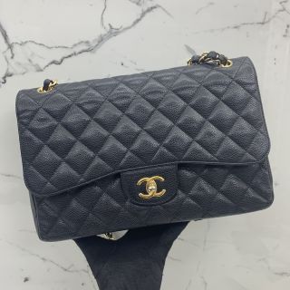 No.15 Classic Jumbo Flap in Caviar Skin