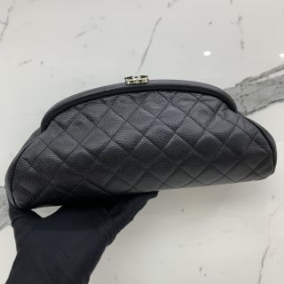 CAVIAR SKIN KISSLOCK CLUTCH SHW NO 11 NO CARD