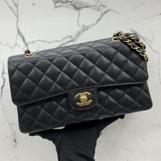 No.31 Double Classic Flap in Caviar Skin