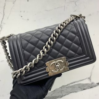 Chanel Bag No.29 Lambskin Black Boy 20 WCard