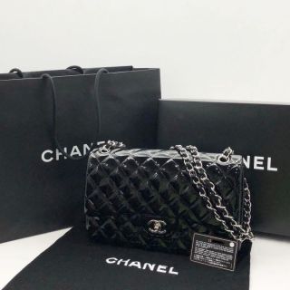 Chanel Matrasse Enamel Leather 30JUMBO No18