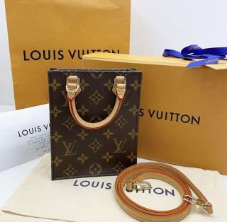 Louis Vuitton Petit Sac Plat, Monogram Canvas