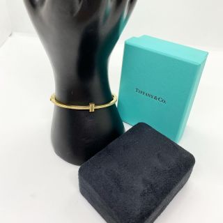 Tiffany&co 750 Gold Diamond Hinged Wire Bangle 17,1g