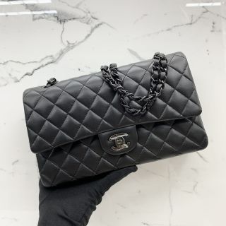 Black Classic Flap in Lambskin