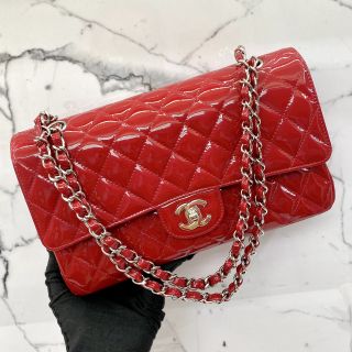 Chanel Bag No.13 Red Enamel W Flap W/Card