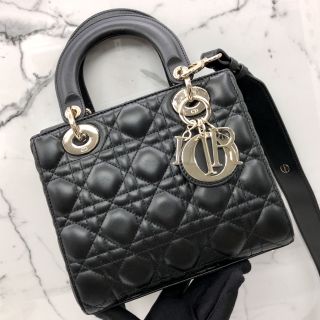 LAMBSKIN MY ABCDIOR SMALL 2WAY BLACK GHW