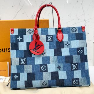 Louis Vuitton On The Go Denim Bag