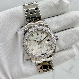 81339 PEARL MASTER 750 DIAMOND BEZEL WATCH ONLY