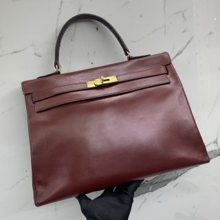 Hermes Kelly 35 Bag in Boxcalf Leather