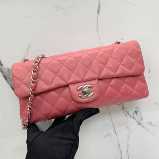 Chanel Bag Lambskin No.10 East West Pink WCard