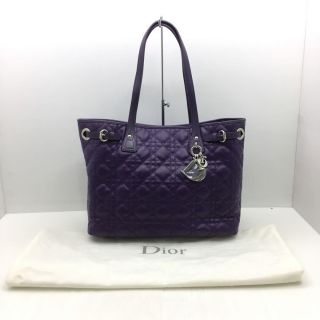 Dior Purple Cannage Tote Bag