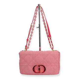 Caro Denim Pink Chain Shoulder Bag