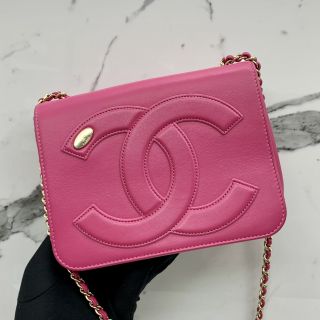 LAMBSKIN CHAIN SHOULDER AS0321 PINK NC NO.27