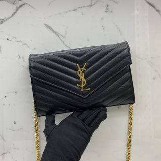 WALLET ON CHAIN BLACK 377828