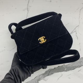 Chanel No.3 Velvet Shoulder Bag