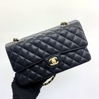 Chanel Bag Caviar Skin A01112 Medium Flap 25 RFID