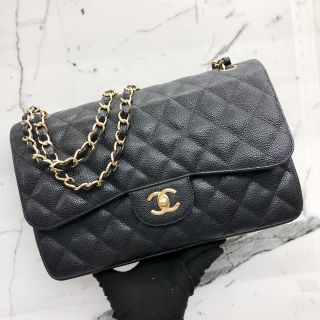 No.14 Jumbo Classic Flap in Caviar Skin