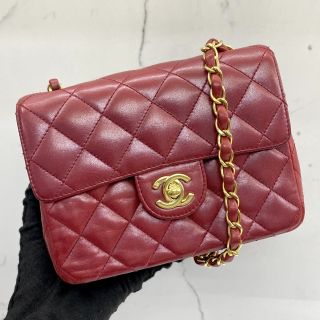 Chanel Bag Lambskin No.9 Mini Red Matelassé No Card