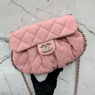 Chanel No.18 Pink Chain Around Bag in Lambskin