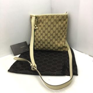 Gucci Womens GG Canvas Shoulder Bag