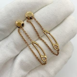 HERMES FINE JEWELRY EARRINGS CHAINE D'ANCRE MINI PUNK RG750 4.8G 18v045868