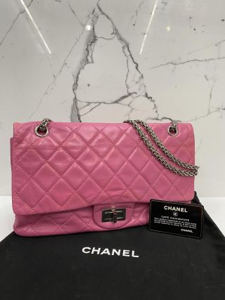 Chanel No.12 1.55 Handbag, Pink Lambskin Leather