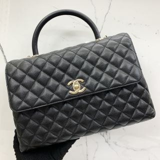 Chanel Large Coco Handle in Caviar Skin