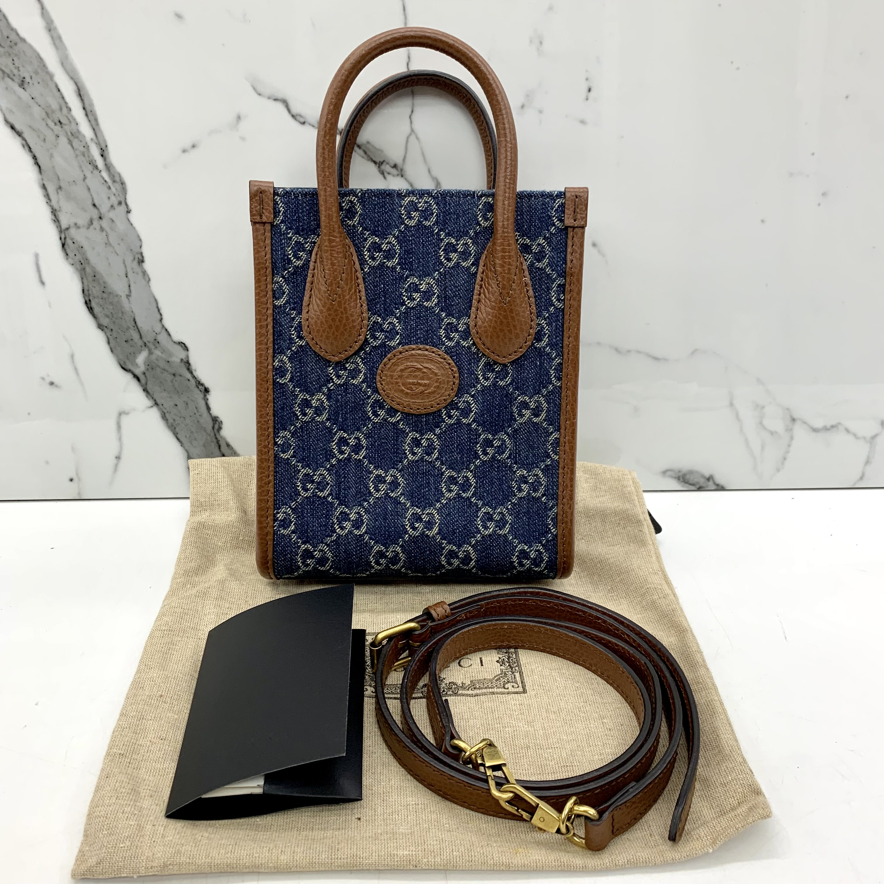 Gucci Interlocking G Mini Heart Shoulder Bag