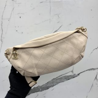 Chanel Bag Caviar Skin No.23 Beige Bumbag WCard