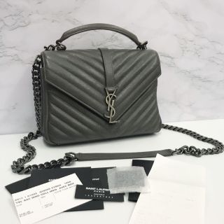 Saint Laurent Grey Shoulder Bag