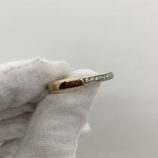 TIFFANY FINE JEWELRY RING LOCK DIAMONDS D0.21CT #32 RG WG750 10.5G