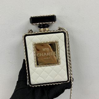 AS3263 PERFUME BOTTLE EVENING CHAIN SHOULDER LAMBSKIN