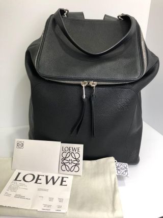 LOEWE GOYA BACKPACK Black Leather