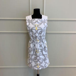HERMES CLOTHES DRESS COTTON SLEEVELESS ONE PIECE #36