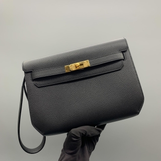 HERMES BAG KELLY POCHETTE DEPECHES 25 GHW Z STAMP ZCT458