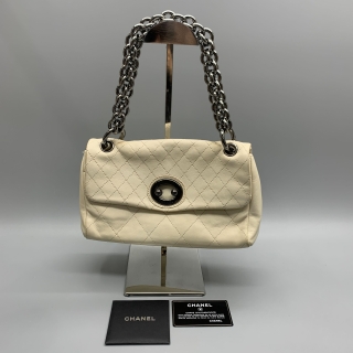 CHANEL BAG LAMBSKIN BIJOUX CHUNKY CHAIN BAG WHITE NO.11 11328332