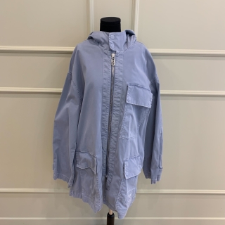 FENDI CLOTHES JACKET PARKA HOODIE BLUE #50