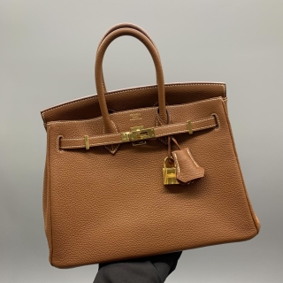HERMES BAG BIRKIN 25 D STAMP BROWN