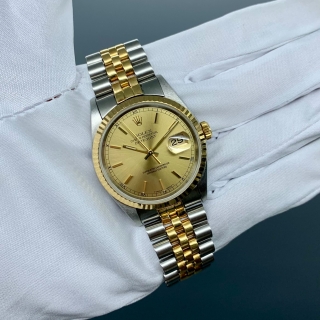 ROLEX WATCH DATEJUST 16233 YG×SS 36MM W536534