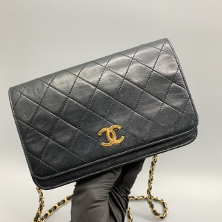 CHANEL BAG LAMBSKIN WOC COCO CHAIN SHOULDER NO SEAL