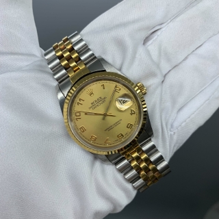 ROLEX WATCH DATEJUST COMBINATION 16233 35MM S597488